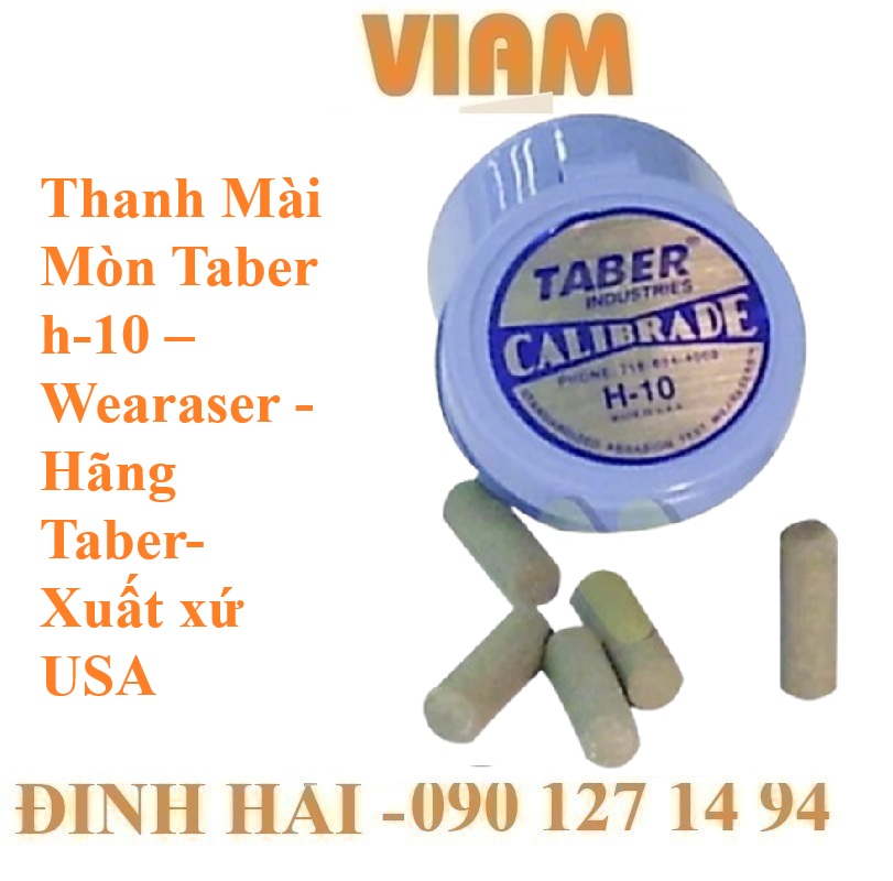 Thanh Mài H-10 Taber (5 Thanh/Box) – Dụng Cụ Test Độ Bền Mài Mòn Chuẩn USA
