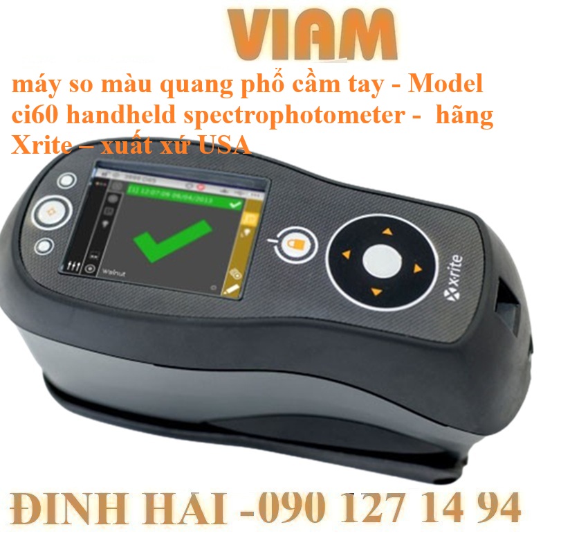 Máy So Màu Quang Phổ Cầm Tay X-Rite Ci60: Giải Pháp Kiểm Soát Màu Chính Xác