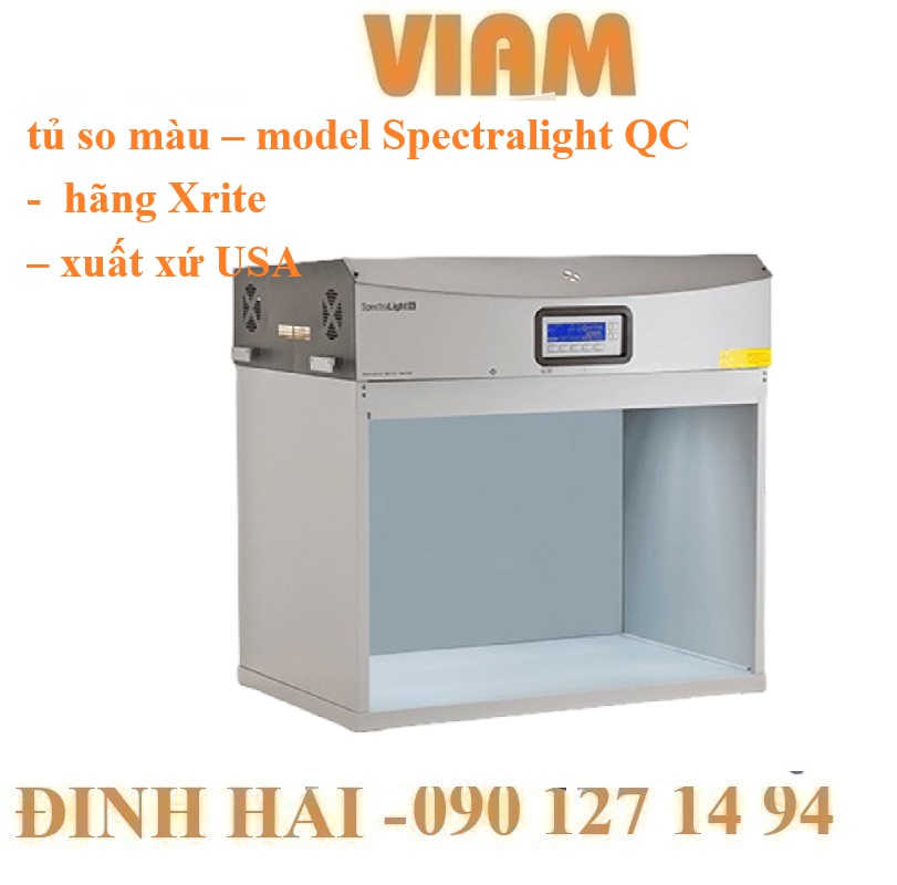 Tủ So Màu Vải, Sơn và Mực In – Model Spectralight QC của X-Rite: Giải Pháp Chuẩn Công Nghiệp