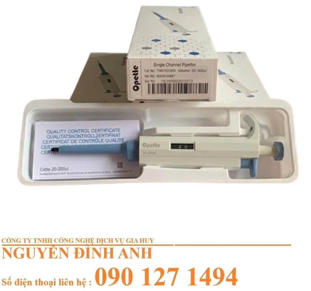 Micropipet Tự Động 1 Kênh Dải Đo 0.1 – 1000 µL